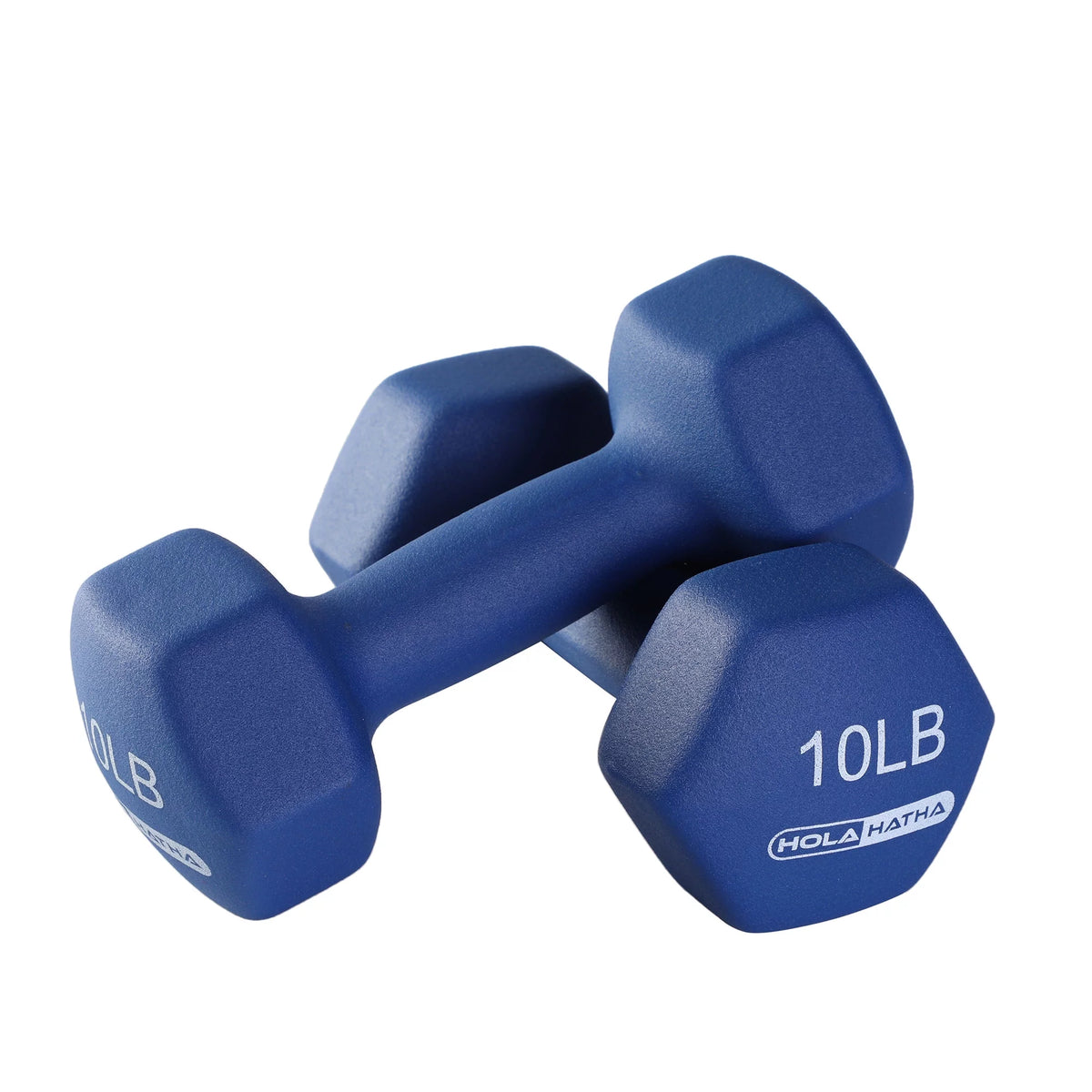 Neoprene Hex Dumbbell Set with Rack - 5 10 15 Lb Weights - 6 Piece Set