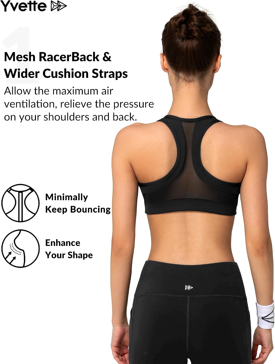 High-Impact Zip Front Sports Bra for Larger Busts