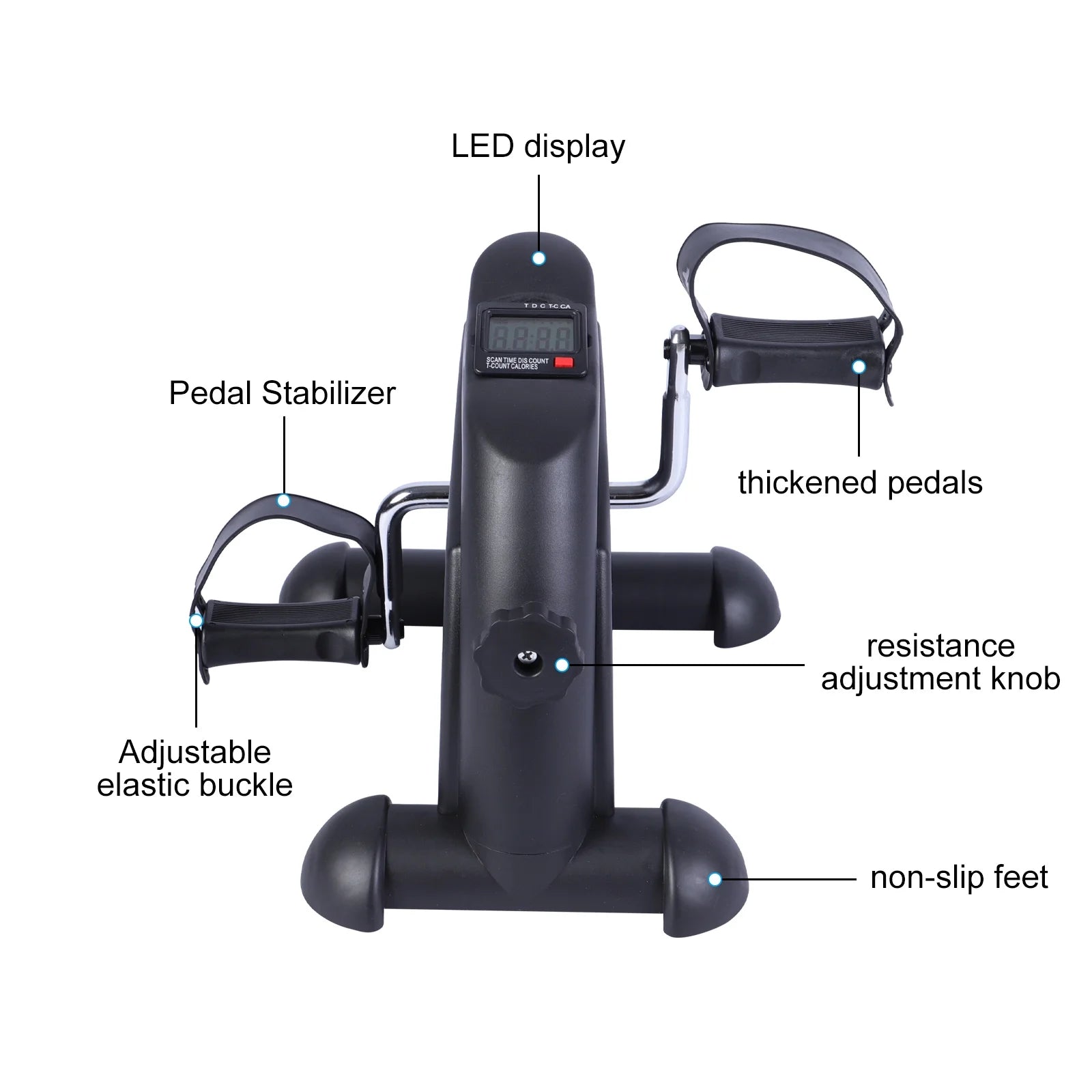 Desk Bike Pedal Exerciser, Mini Exercise Bike