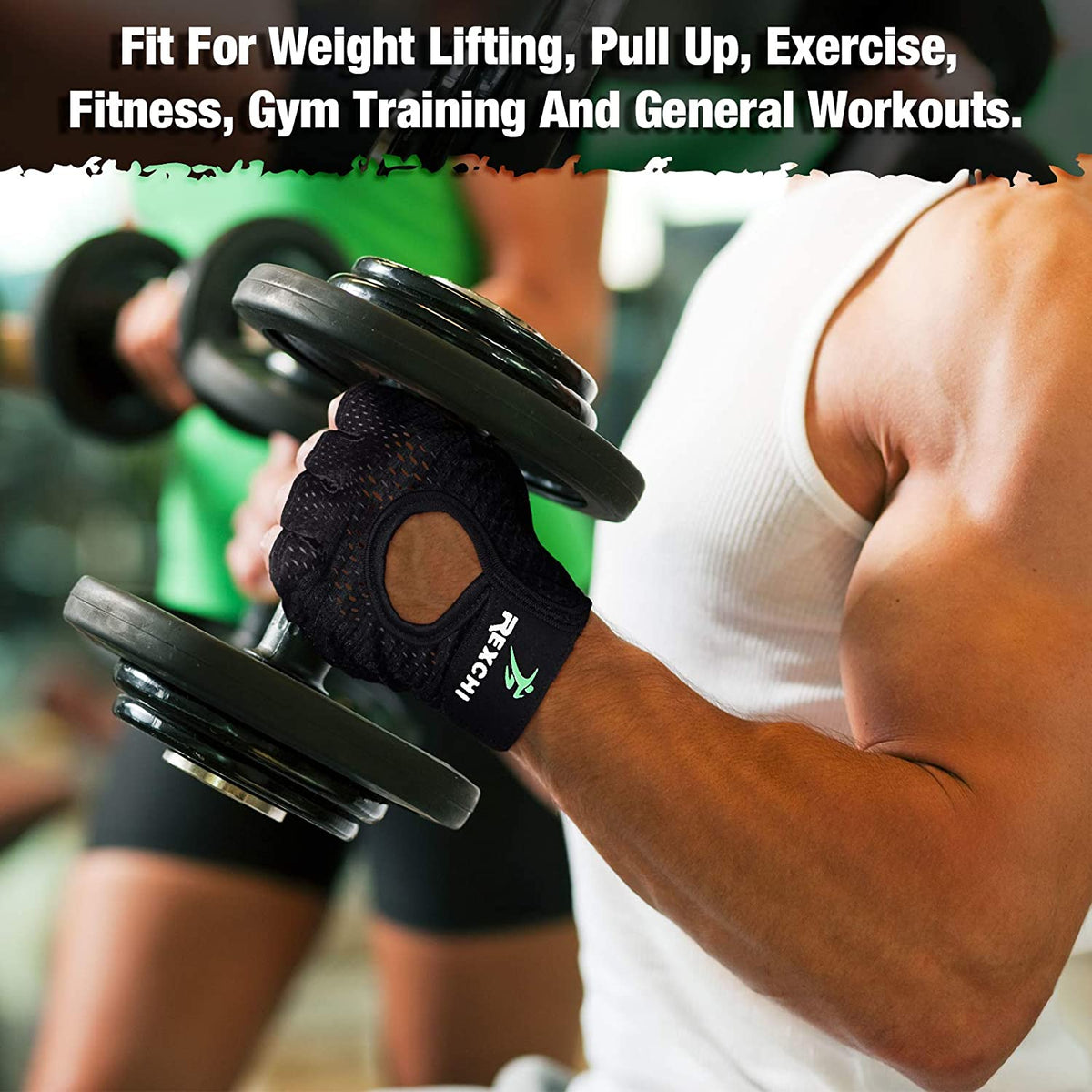 Adjustable Workout Gloves - 2 Pairs for Gym and Exercise